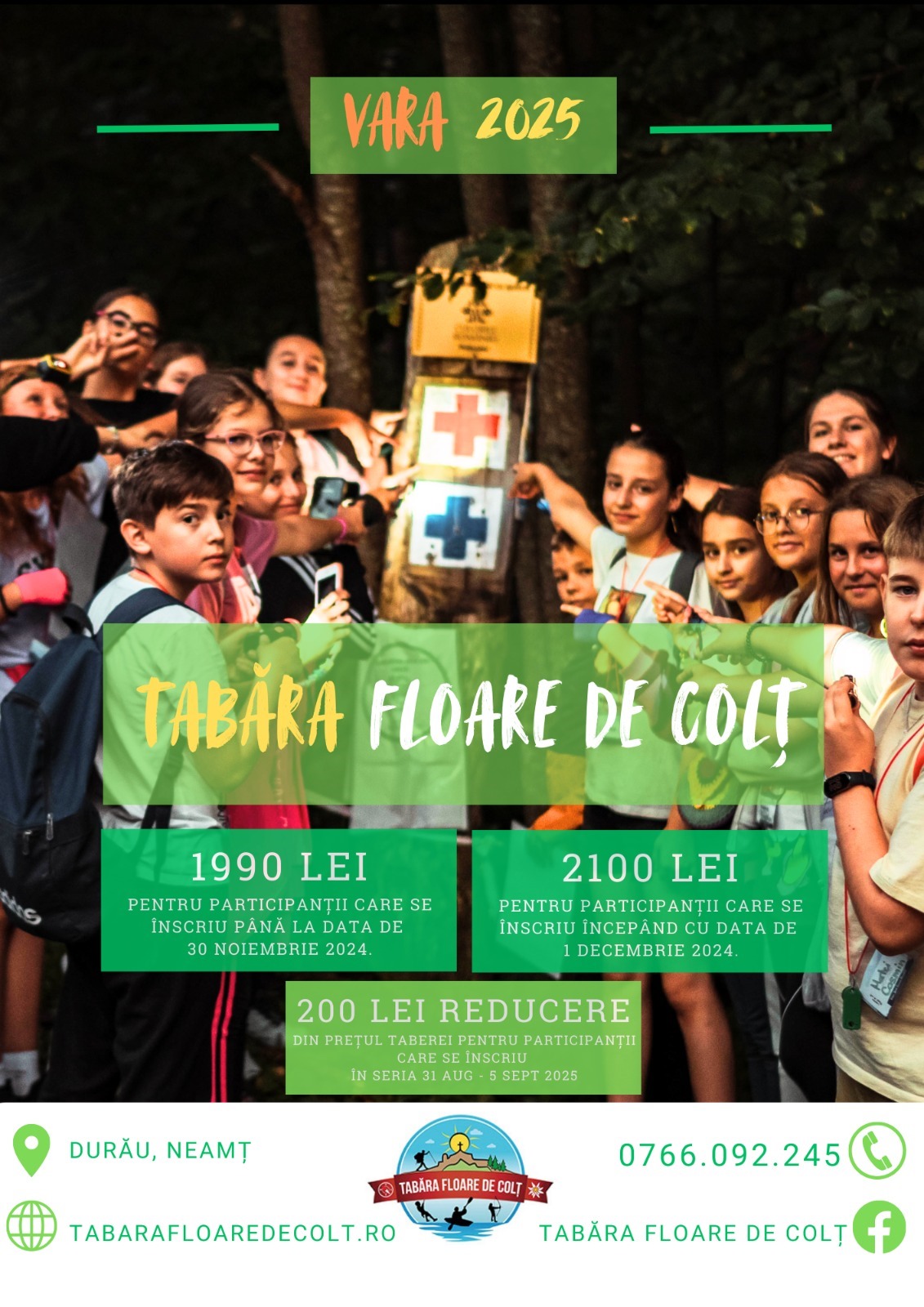 Au început înscrierile pentru Tabăra „Floare de colț” de la Durău, județul Neamț