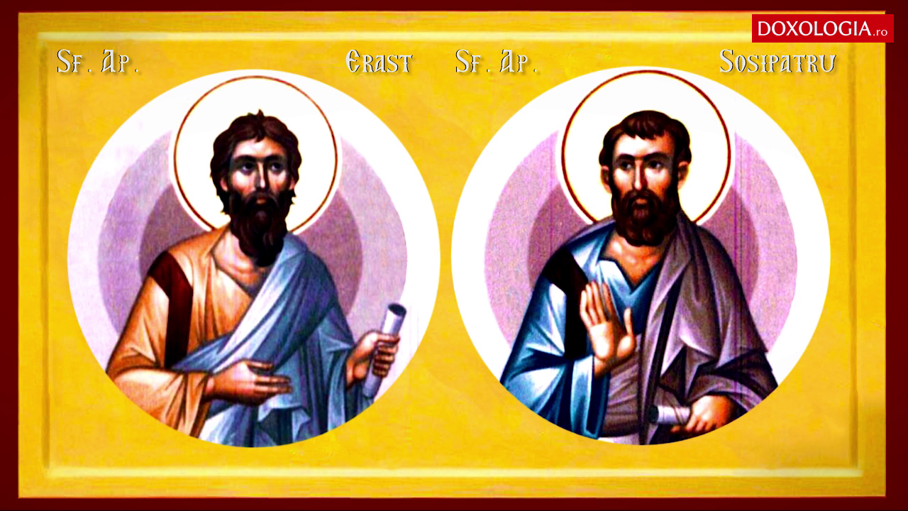 Troparul Sfinţilor Apostoli Olimp, Rodion, Sosipatru, Erast, Terţiu şi Cvart Troparul Sfinţilor Apostoli Olimp, Rodion, Sosipatru, Erast, Terţiu şi Cvart