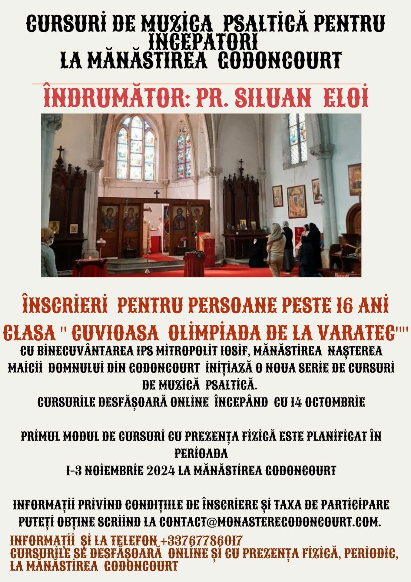 Mănăstirea Godoncourt desfășoară mai multe proiecte culturale Mănăstirea Godoncourt desfășoară mai multe proiecte culturale