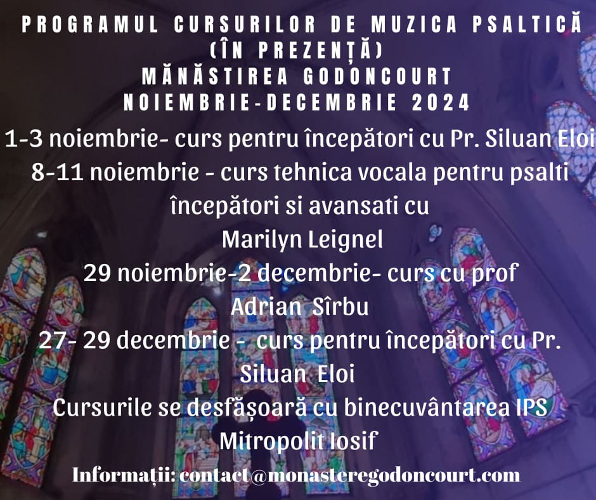 Mănăstirea Godoncourt desfășoară mai multe proiecte culturale Mănăstirea Godoncourt desfășoară mai multe proiecte culturale