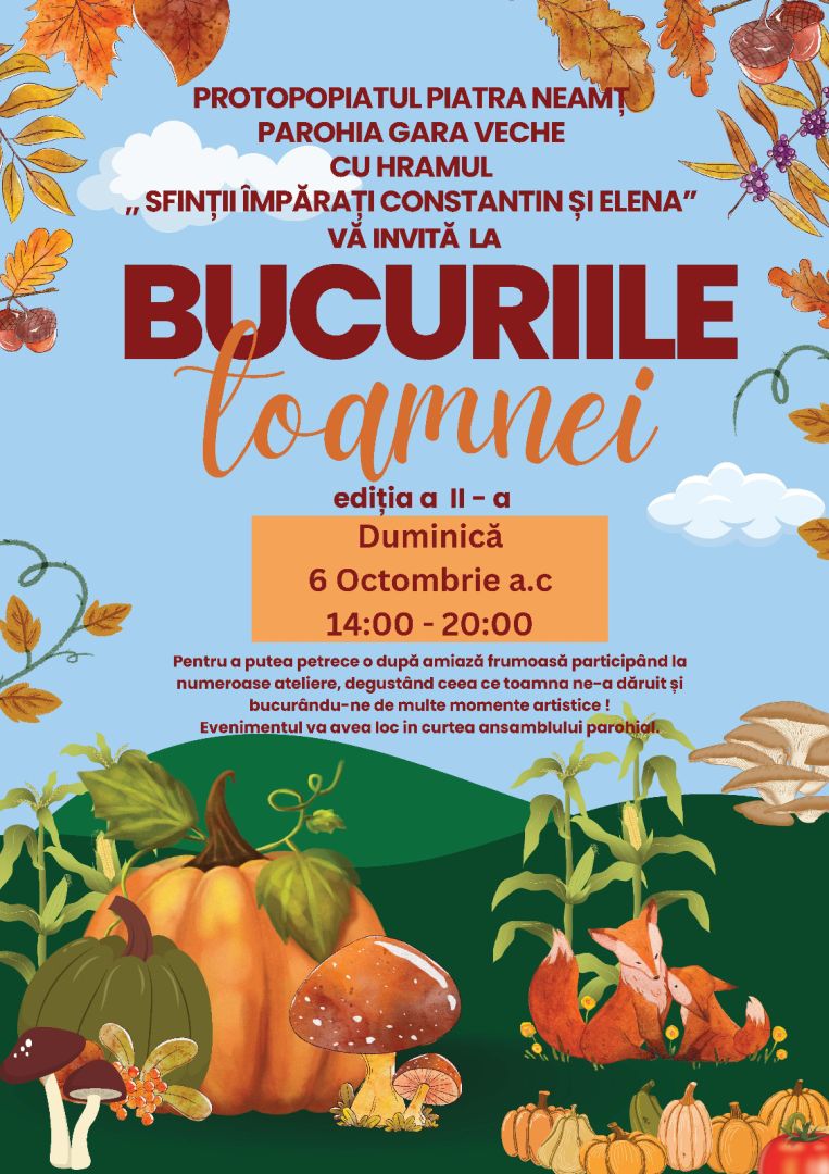 „Bucuriile toamnei” - afișul evenimentului