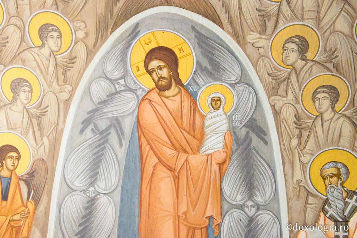 Mântuitorul nostru Iisus Hristos cu un copil în brațele Lui