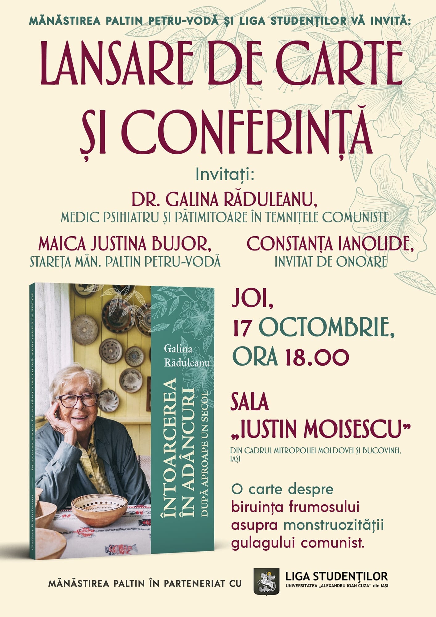 „Întoarcerea în adâncuri”: conferință și lansare de carte despre mărturisirea credinței în temnițele comuniste „Întoarcerea în adâncuri”: conferință și lansare de carte despre mărturisirea credinței în temnițele comuniste