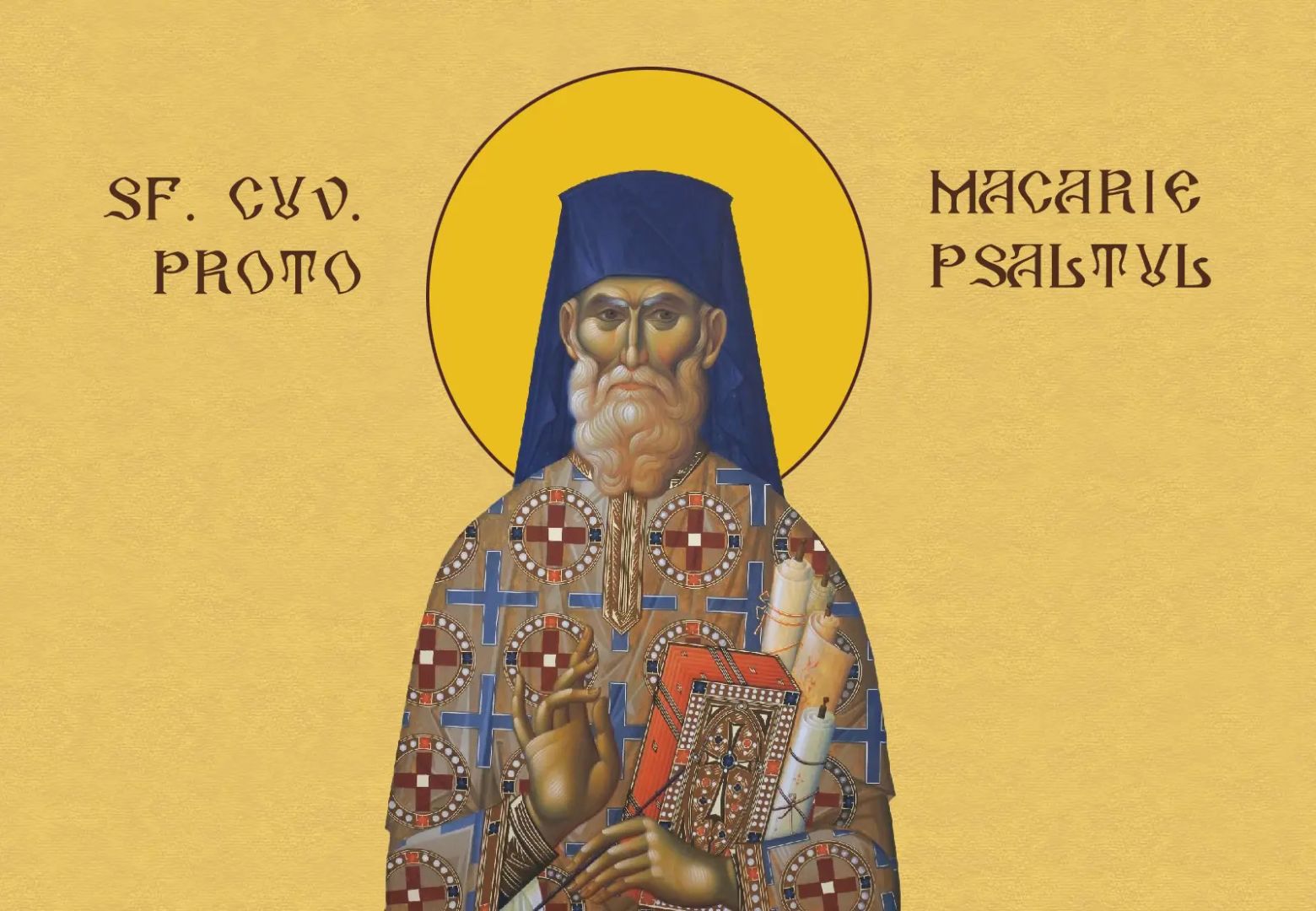 Sfântul Macarie Protopsaltul / Foto: basilica.ro Sfântul Macarie Protopsaltul