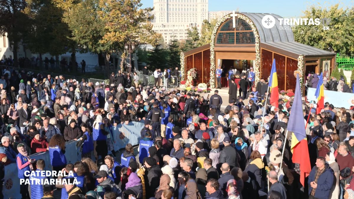 LIVE pe doxologia.ro: Sfânta Liturghie și Proclamarea canonizării Sfântului Cuvios Macarie Protopsaltul / Foto: captură Trinitas TV captură hram București