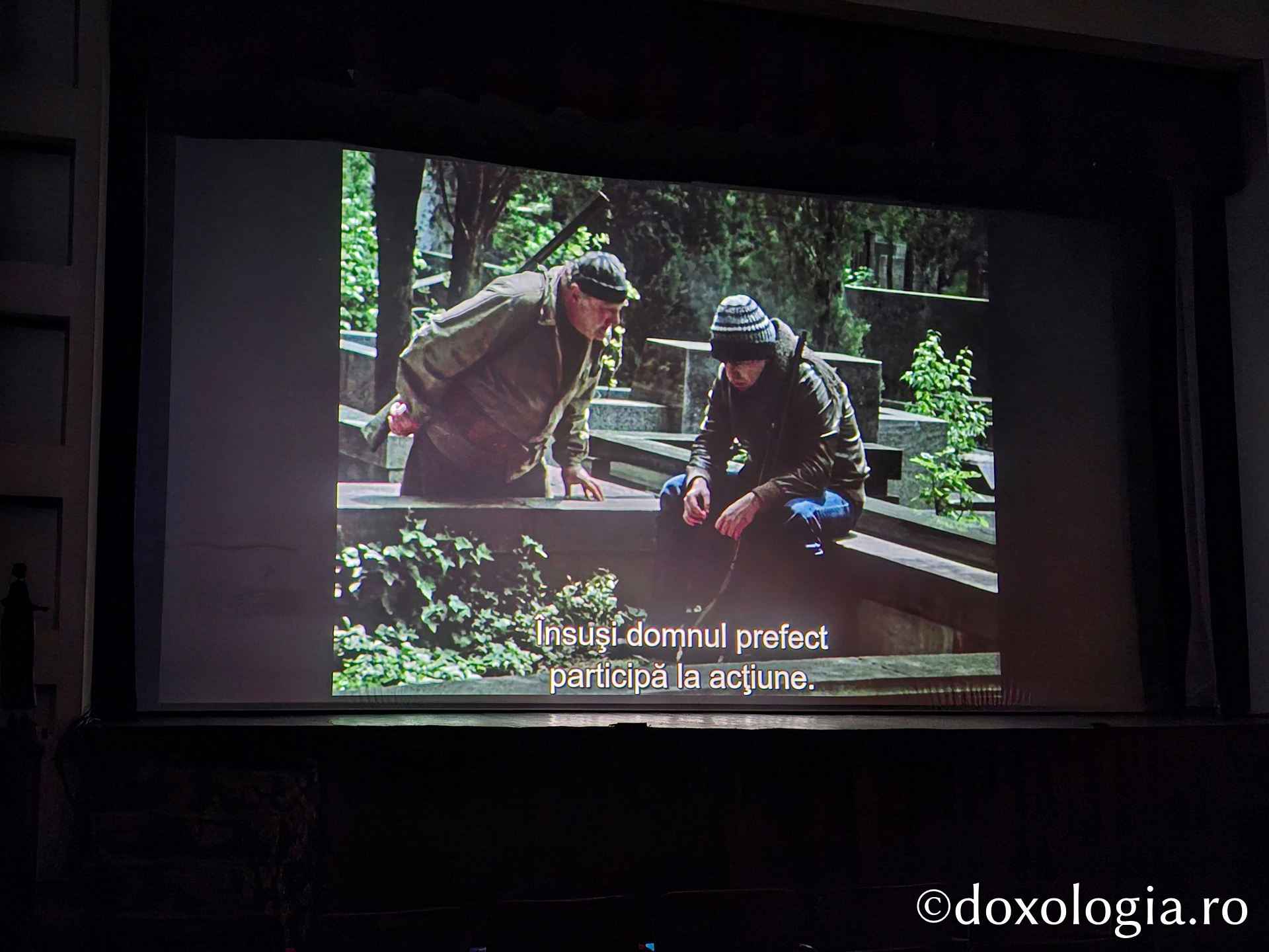 Proiecția filmului artistic Căința (Georgia, regizor Tengiz Abuladze), Sala Ateneul Național din Iași