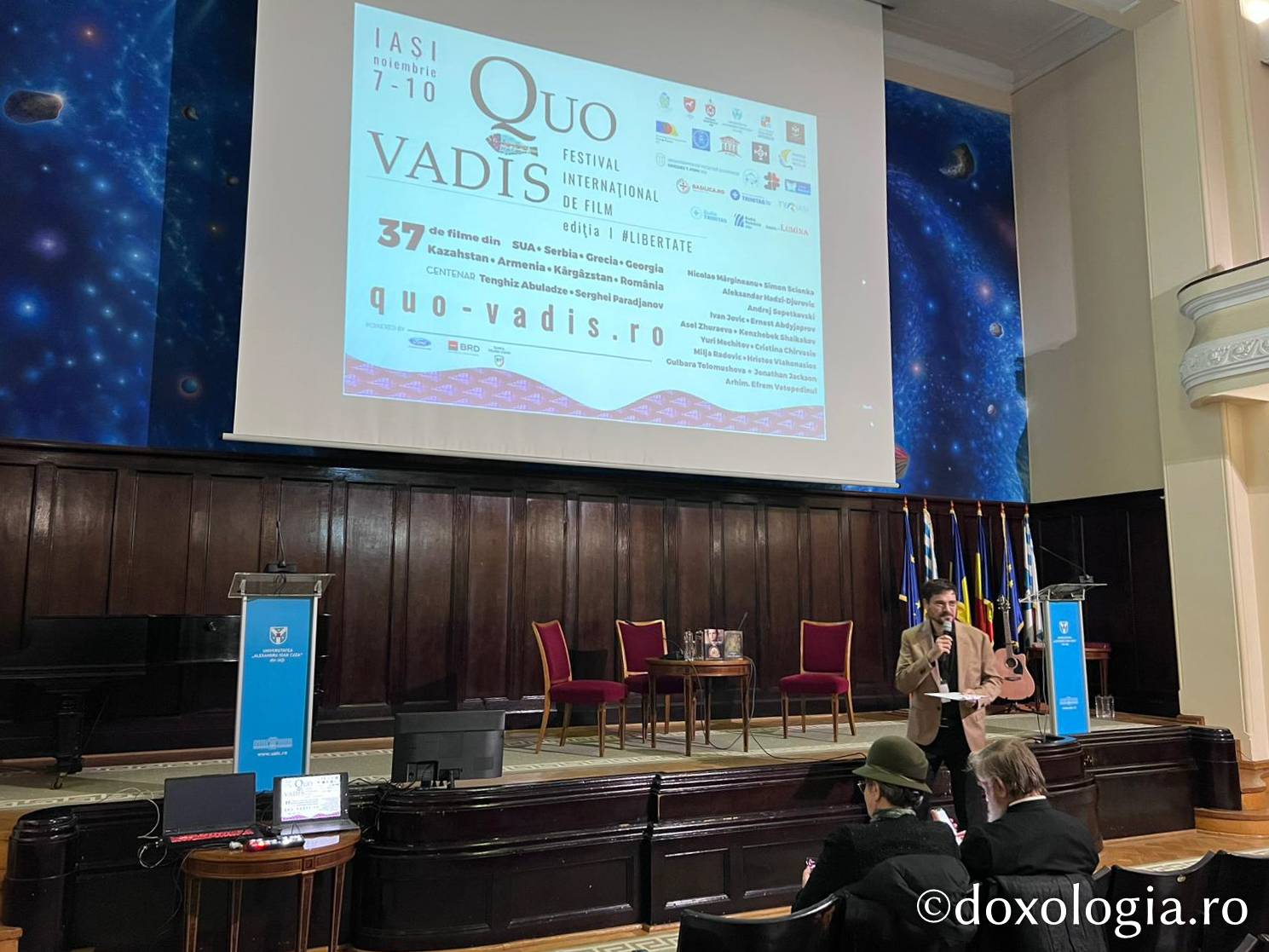 Proiecția filmului docudramă Sfântul Iosif Isihastul (Grecia, regizori Alexandros Foteinos and Yiannis Traganidas), Sala Aula Magna Mihai Eminescu