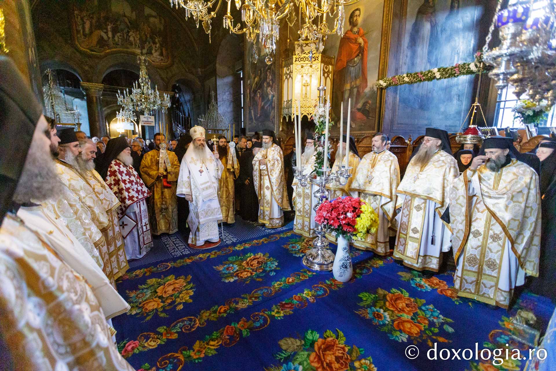 Starețul Efrem Vatopedinul, la hramul Mănăstirii Agapia