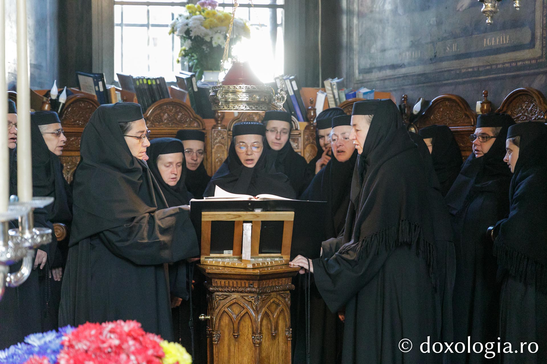 Starețul Efrem Vatopedinul, la hramul Mănăstirii Agapia