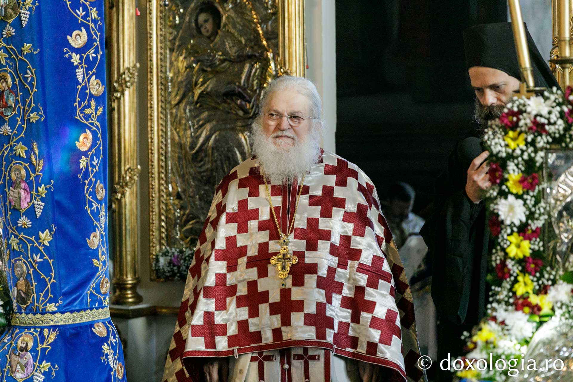 Starețul Efrem Vatopedinul, la hramul Mănăstirii Agapia