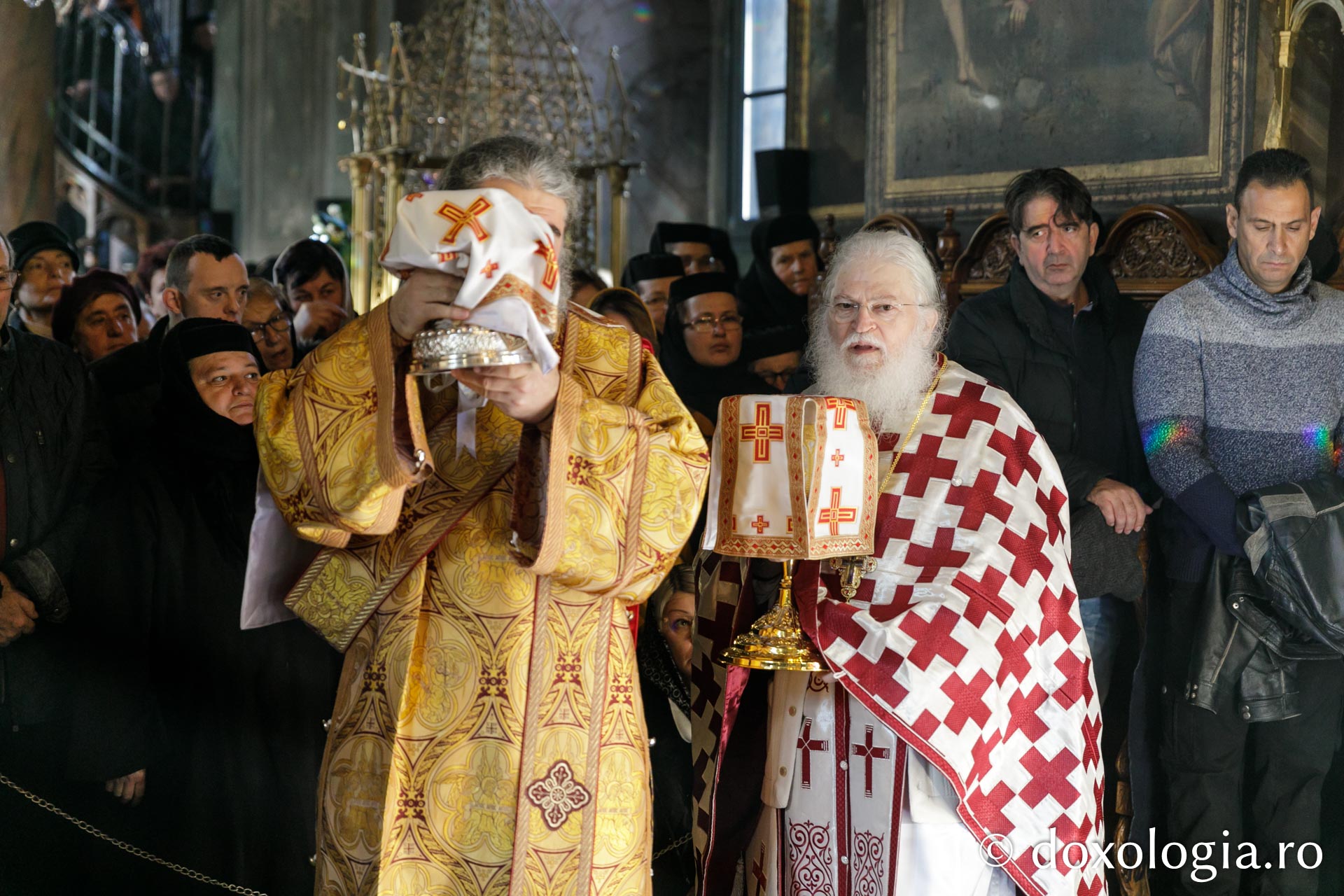 Starețul Efrem Vatopedinul, la hramul Mănăstirii Agapia