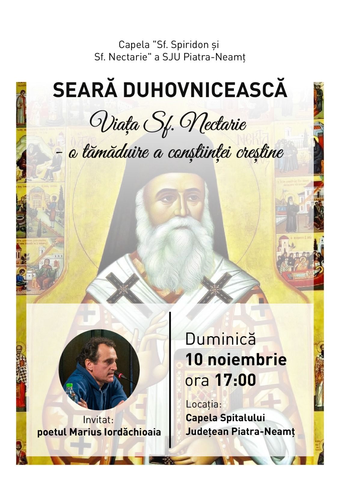 Evenimente care vor avea loc în Arhiepiscopia Iaşilor, în perioada 10-16 noiembrie 2024