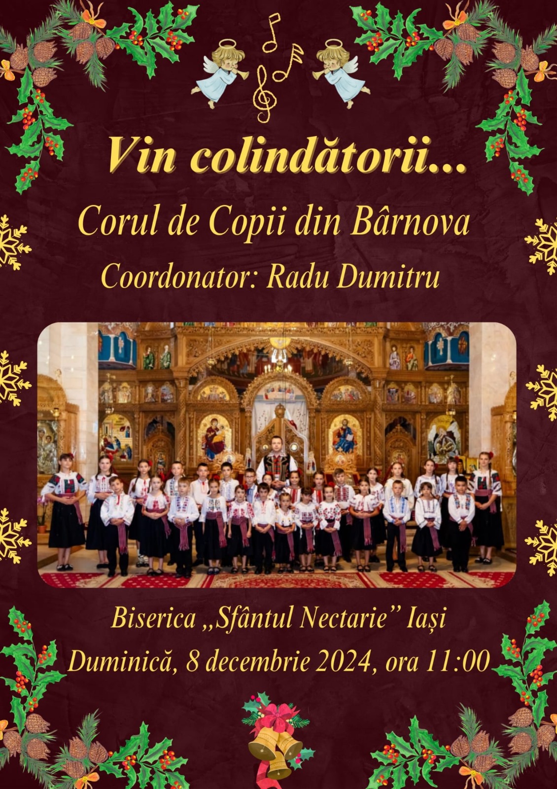 afiș concert de colinde