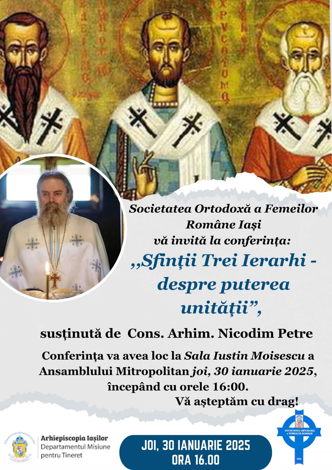 Evenimente care vor avea loc în Arhiepiscopia Iaşilor, în perioada 26 ianuarie – 1 februarie 2025