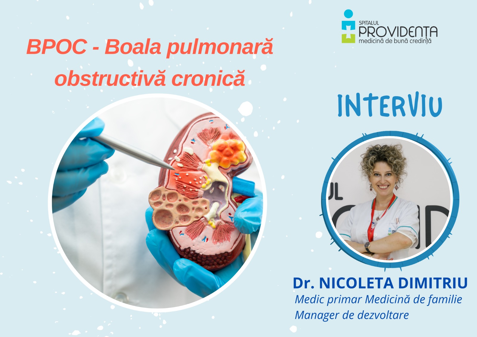 Boala pulmonară obstructivă cronică Boala pulmonară obstructivă cronică (BPOC) – interviu cu dr. Nicoleta Dimitriu