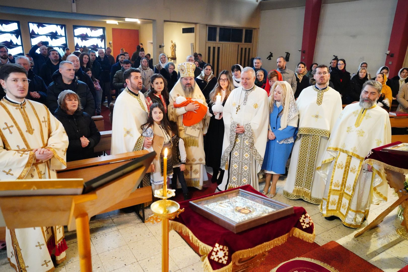 Episcopul Macarie i-a vizitat pe credincioșii din Germania și Danemarca