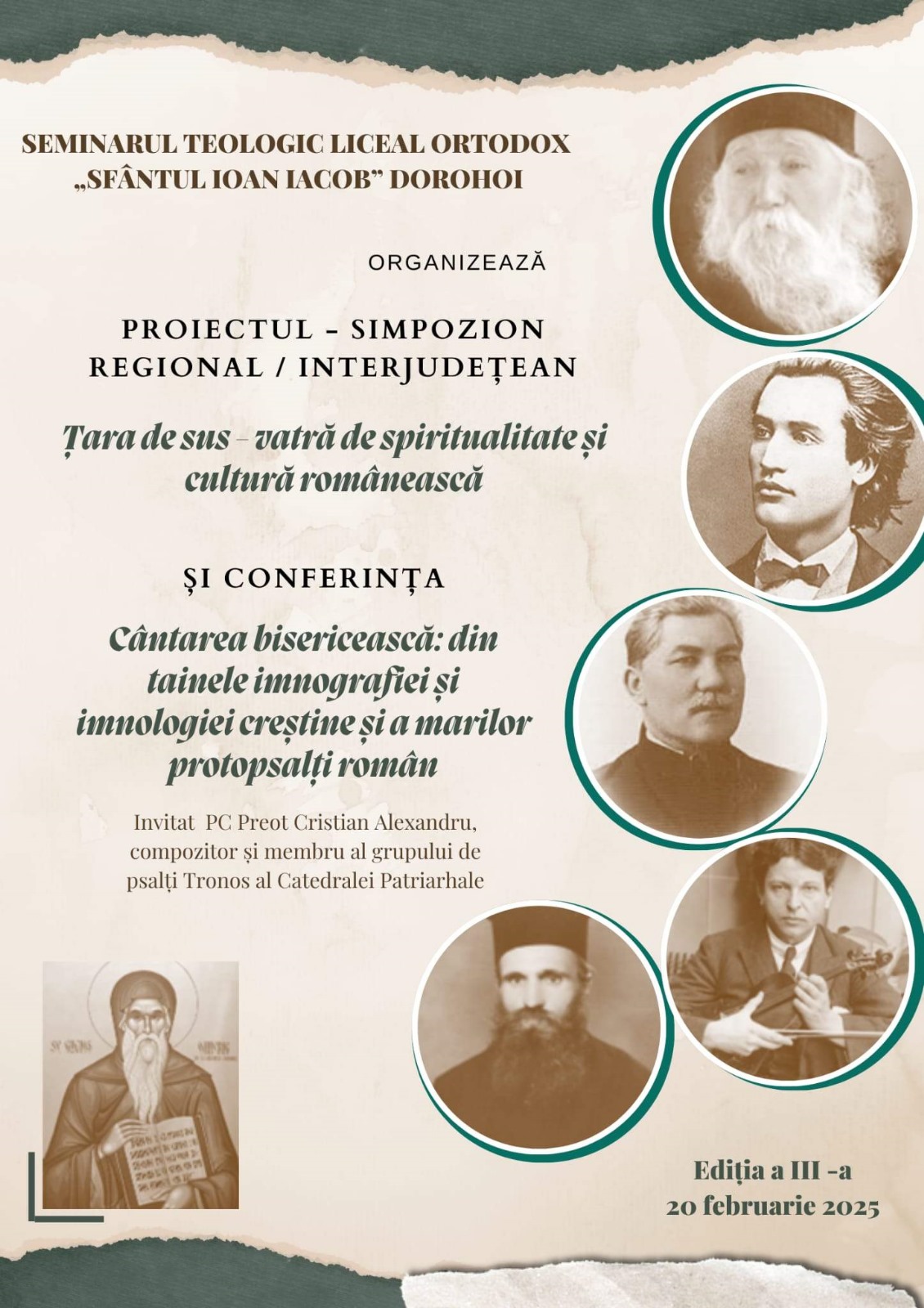 Evenimente desfăurate de Seminarul Teologic Dorohoi Evenimente care vor avea loc în Arhiepiscopia Iaşilor, în perioada 16–22 februarie 2025