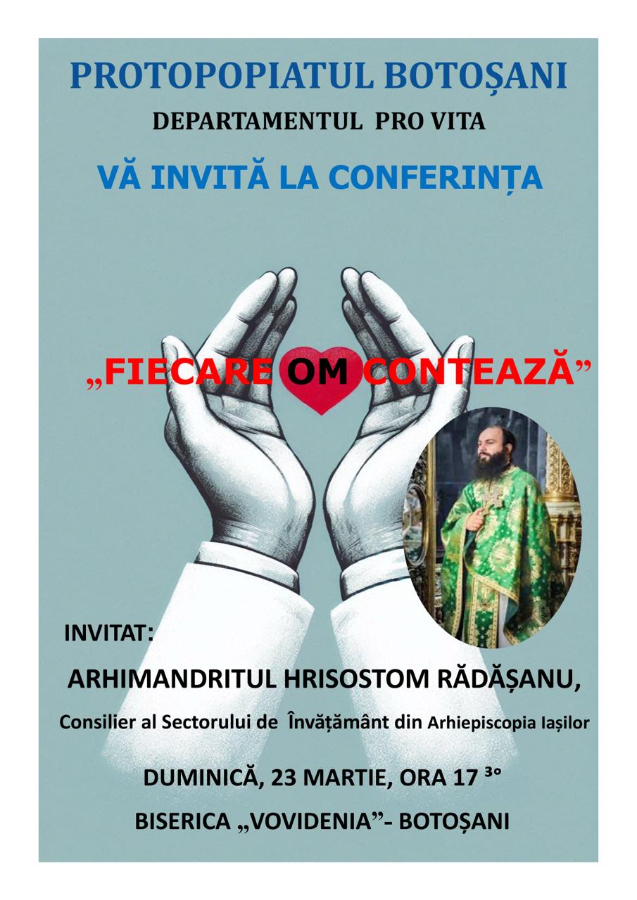 Fiecare om contează! conferință