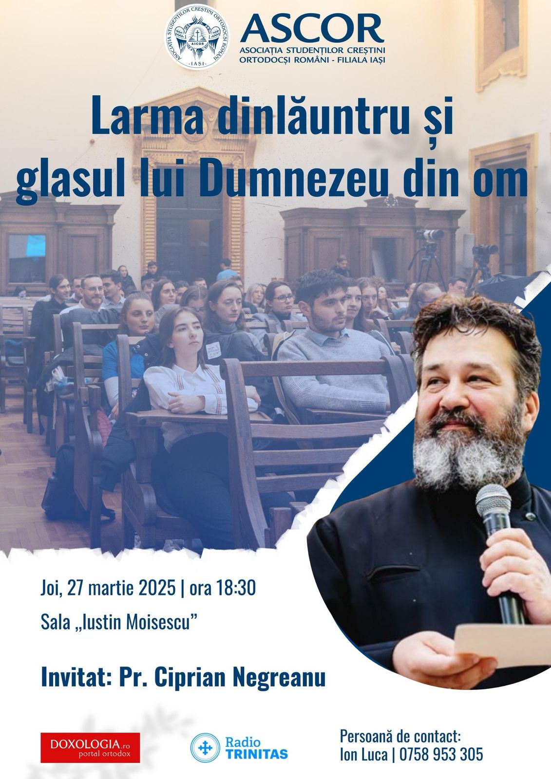 Prima conferință ASCOR Iași din Postul Mare conferință