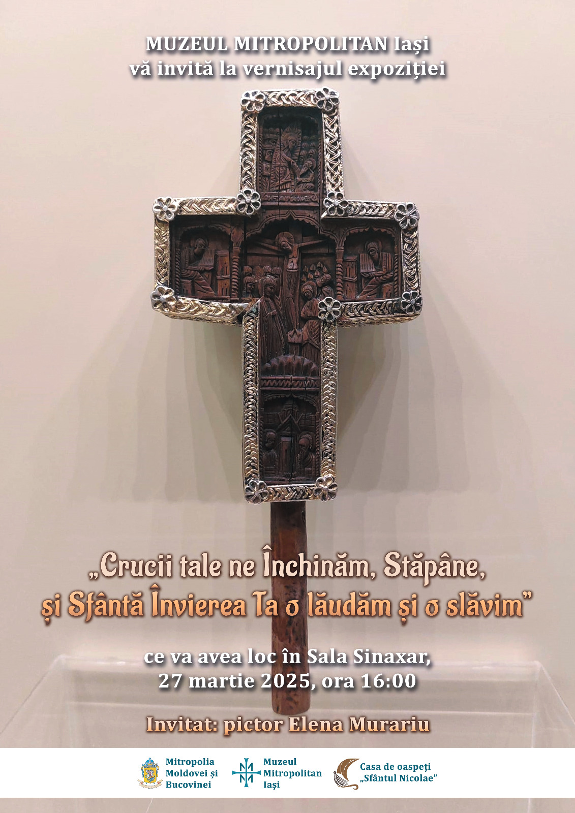 Vernisajul expoziției „Crucii Tale ne închinăm, Stăpâne, și sfântă Învierea Ta o lăudăm și o slăvim” Vernisajul expoziției „Crucii Tale ne închinăm, Stăpâne, și sfântă Învierea Ta o lăudăm și o slăvim”