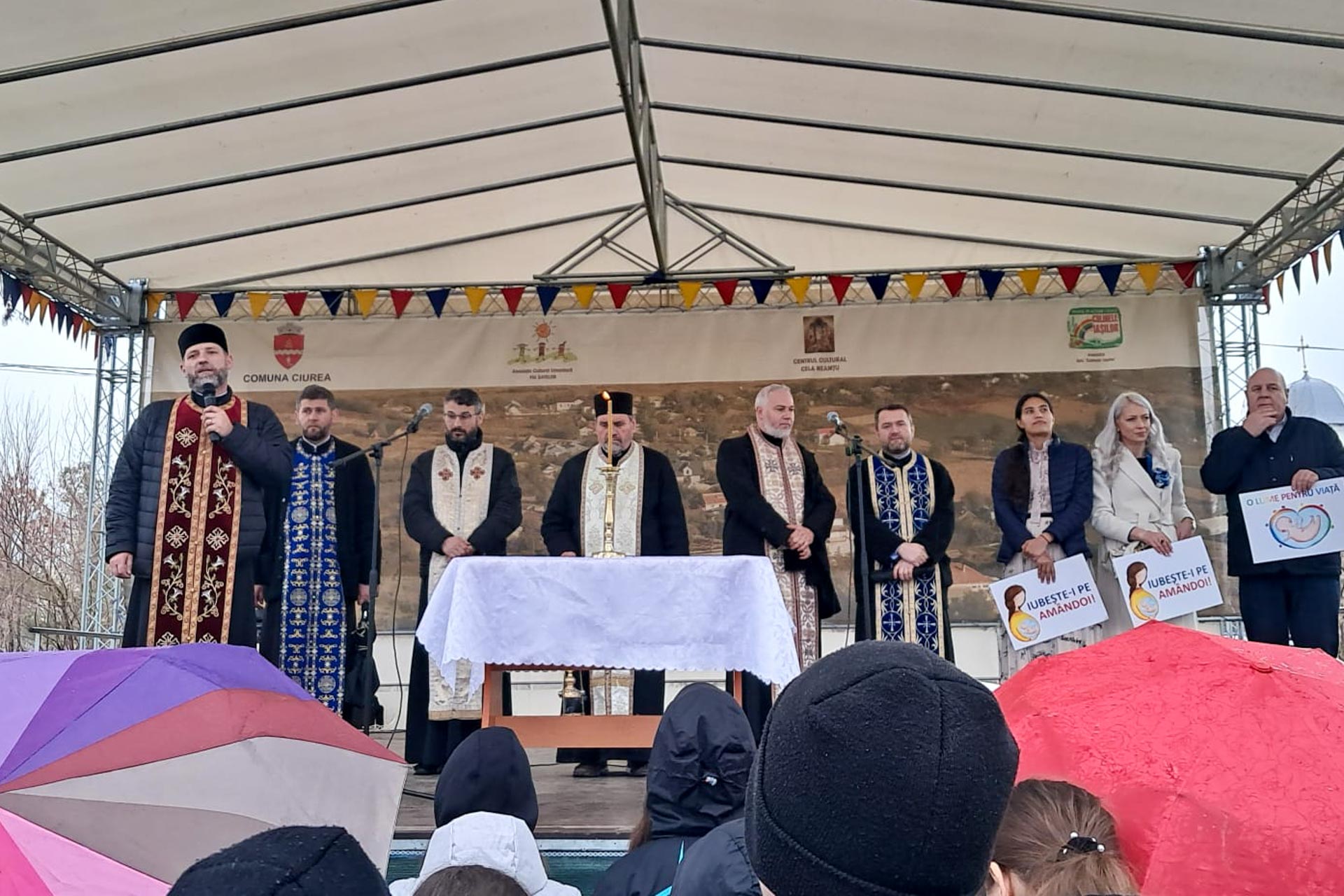 Marșul pentru viață în Parohia Lunca Cetățuii, la prima ediție