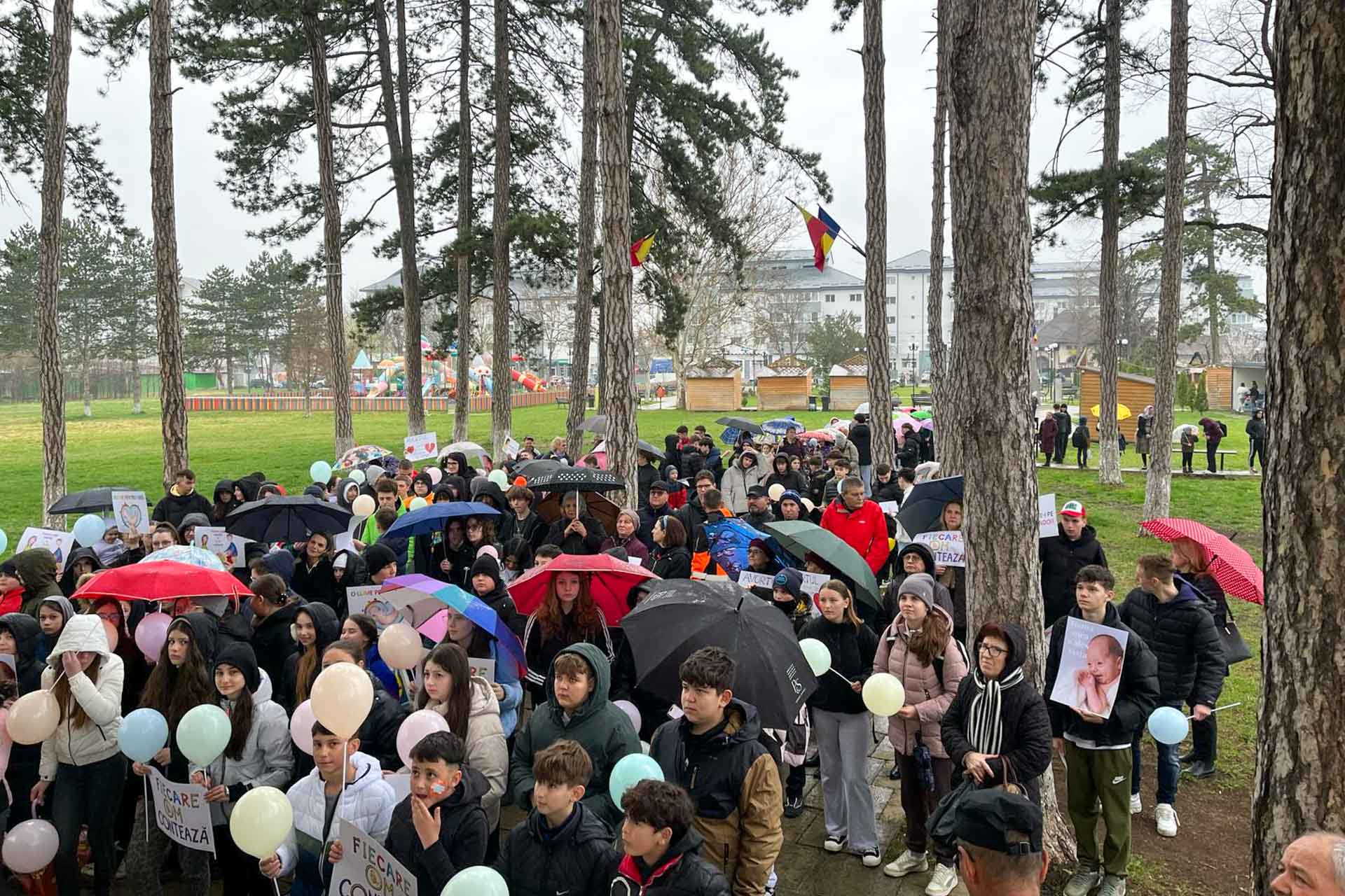 Marșul pentru viață în Parohia Lunca Cetățuii, la prima ediție