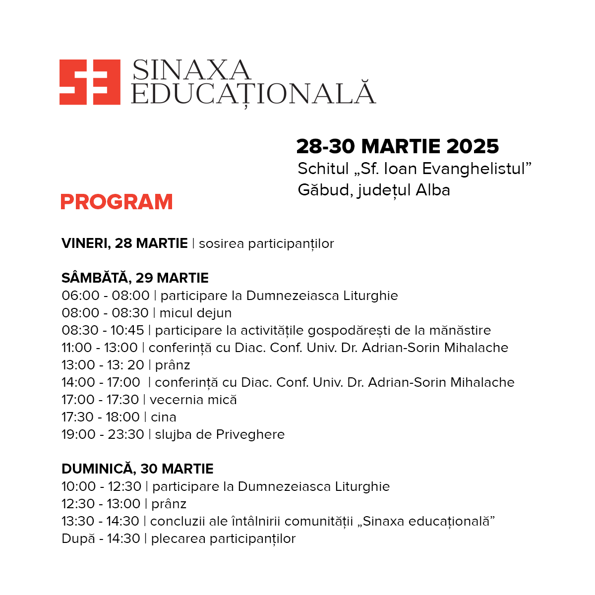 Sinaxa educațională la Schitul Găbud: Profesor pentru generația dopaminergică