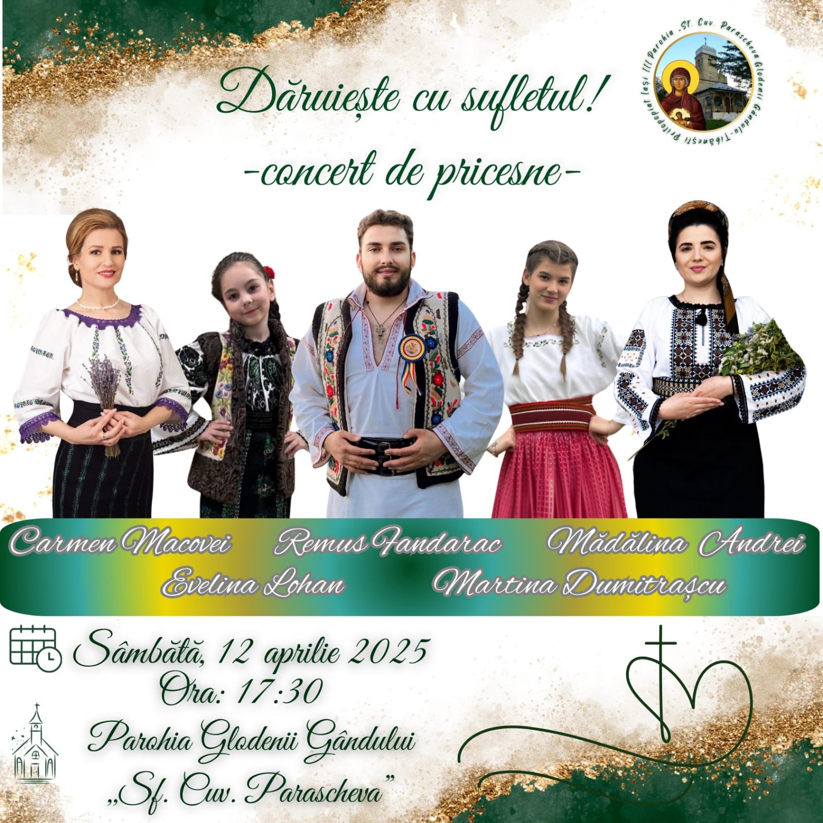 Evenimente care vor avea loc în Arhiepiscopia Iaşilor, în perioada 6-12 aprilie 2025