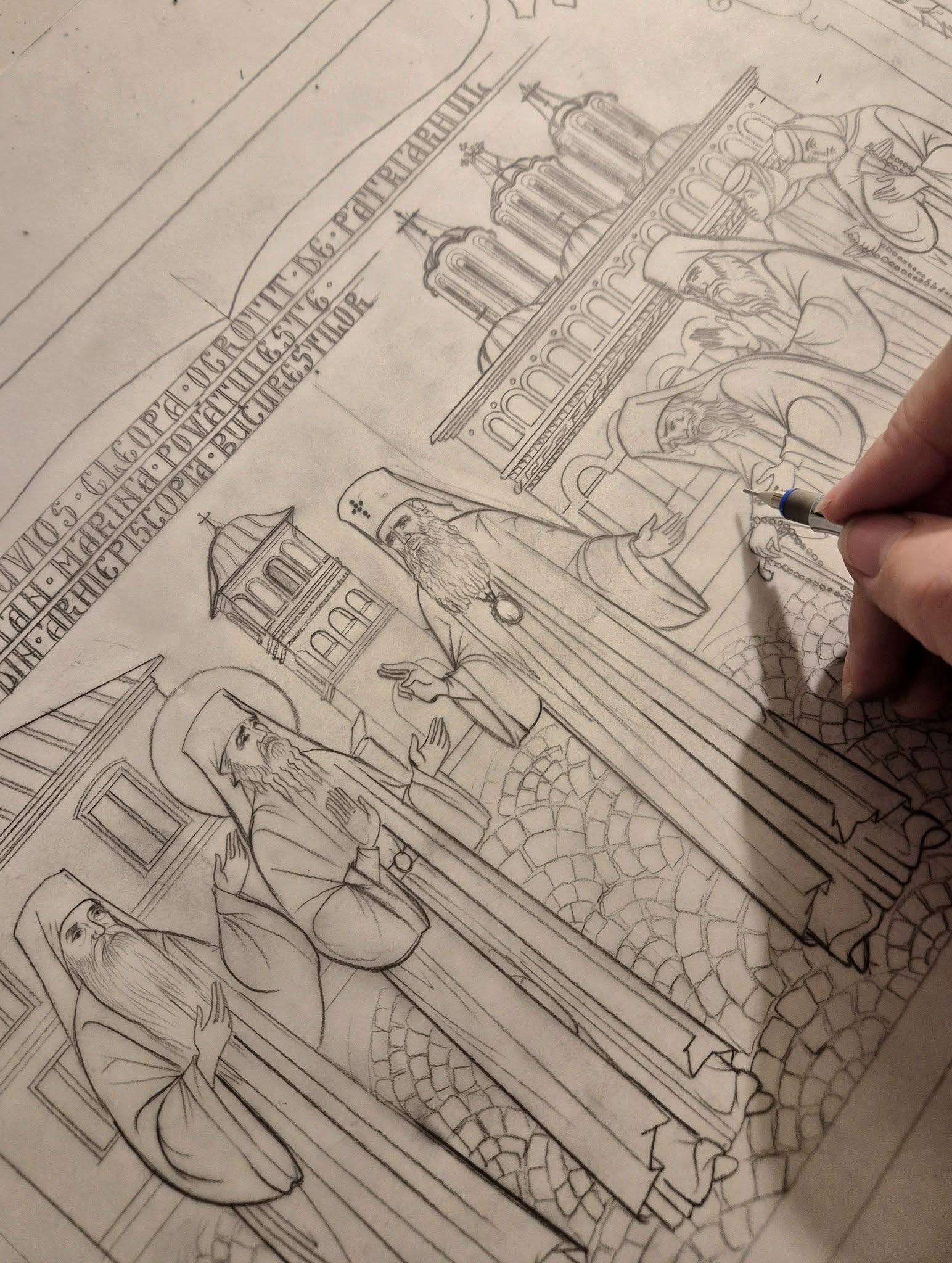 (Interviu) Un creion, doi sfinți și o misiune: cum a realizat Ana Maria Zară desenele pentru raclele Cuvioșilor Cleopa și Paisie de la Sihăstria