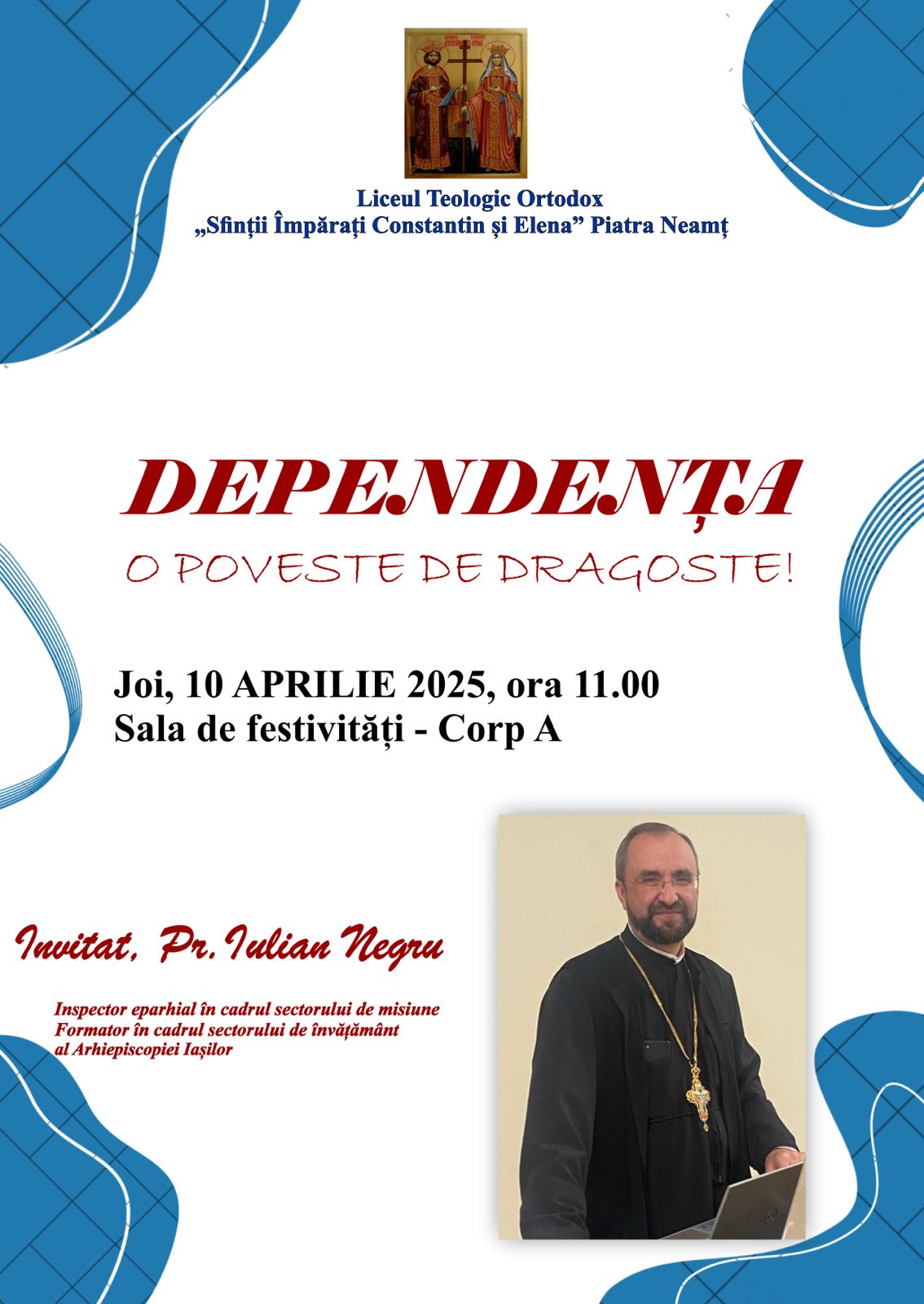 Evenimente care vor avea loc în Arhiepiscopia Iaşilor, în perioada 6-12 aprilie 2025