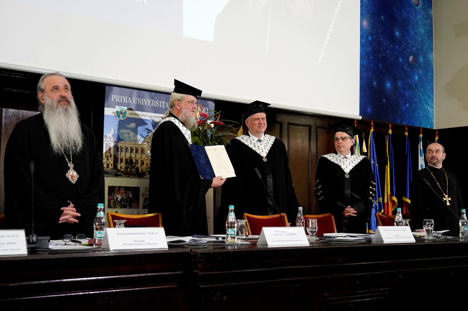 Pr. prof. John Behr a primit titlul de Doctor Honoris Causa din partea Universității „Alexandru Ioan Cuza” din Iași