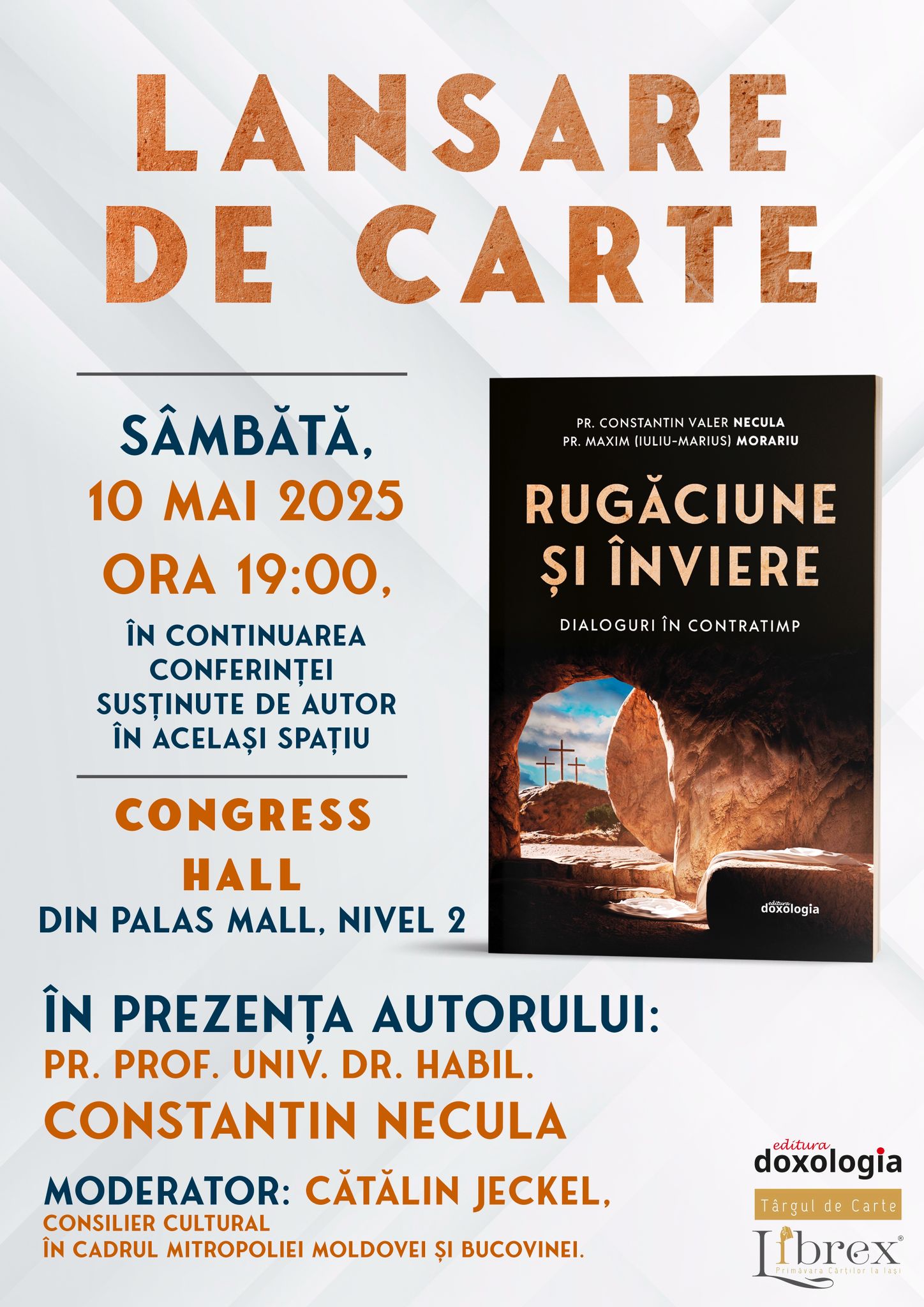 Două lansări de carte la Târgul Internațional de Carte LIBREX 2025, semnate de Editura Doxologia Două lansări de carte la Târgul Internațional de Carte LIBREX 2025, semnate de Editura Doxologia