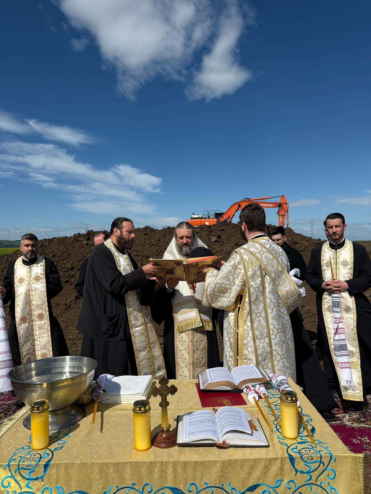 sfințire teren fabrică de lumânări Sfântul Mina Arhiepiscopia Iașilor