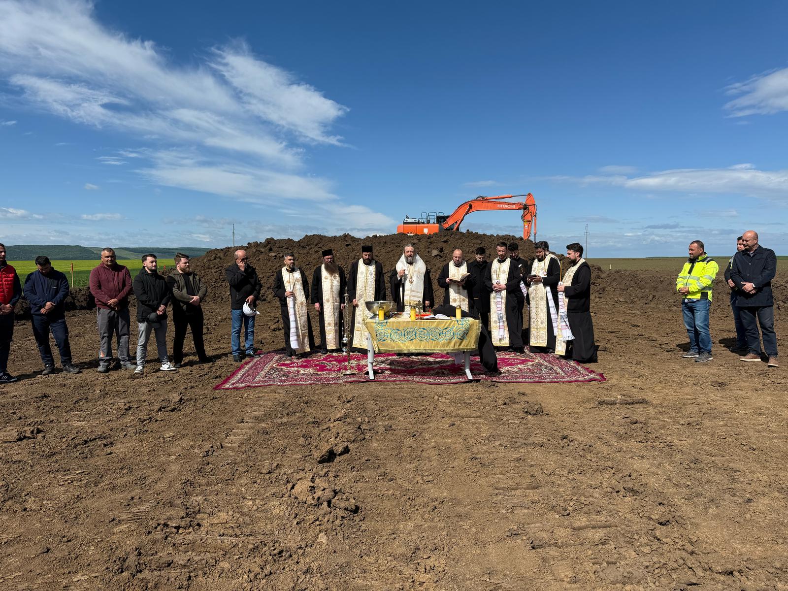 sfințire teren fabrică de lumânări Sfântul Mina Arhiepiscopia Iașilor