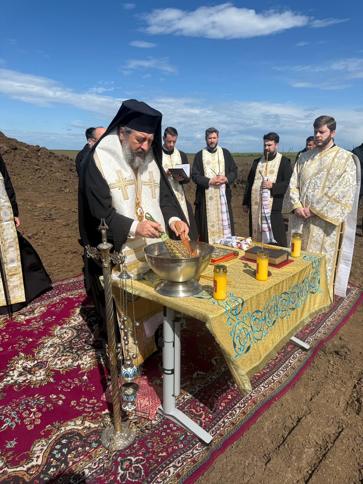 sfințire teren fabrică de lumânări Sfântul Mina Arhiepiscopia Iașilor