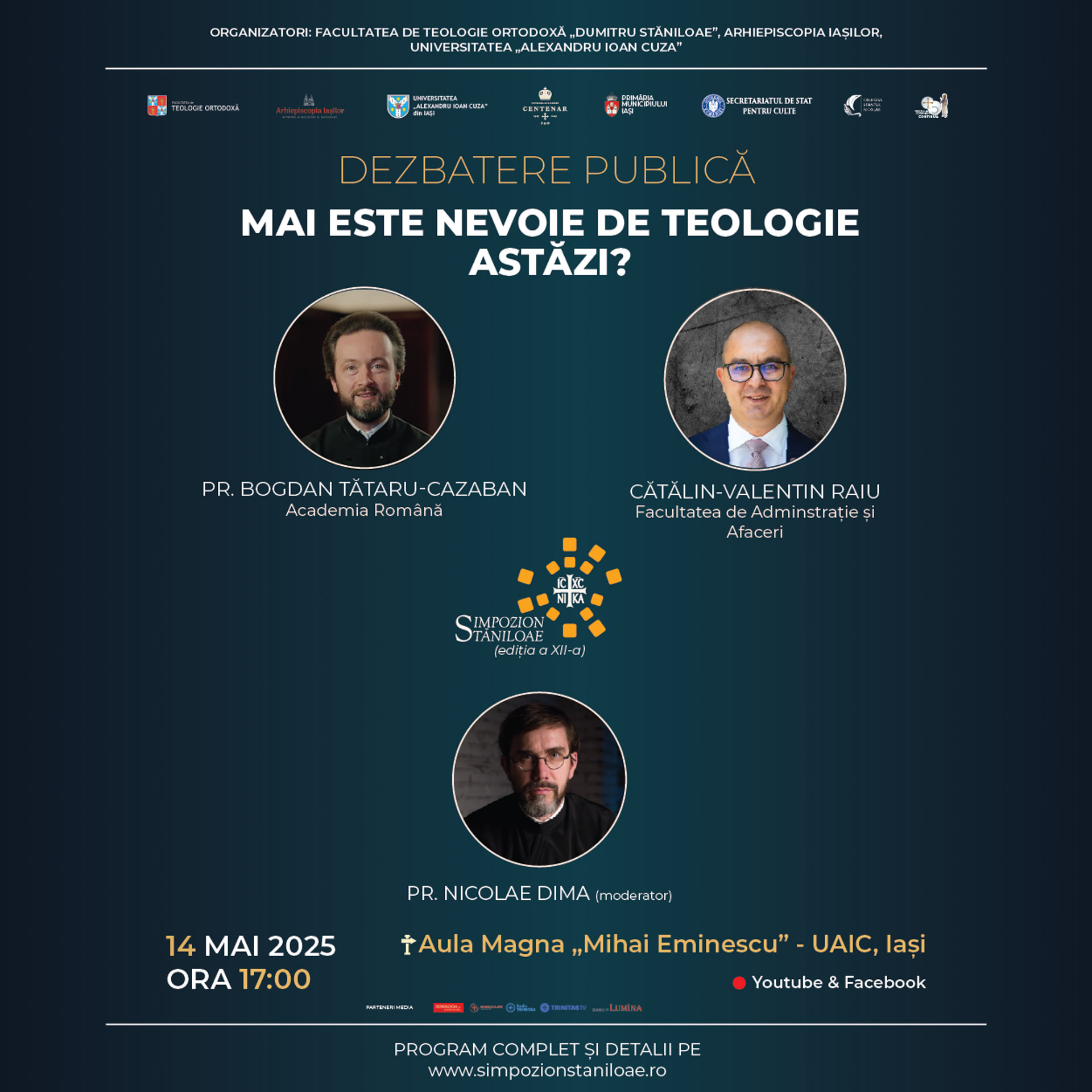 Simpozionul Internațional „Dumitru Stăniloae” – Ediția a XII-a, Iași, 14–16 mai 2025