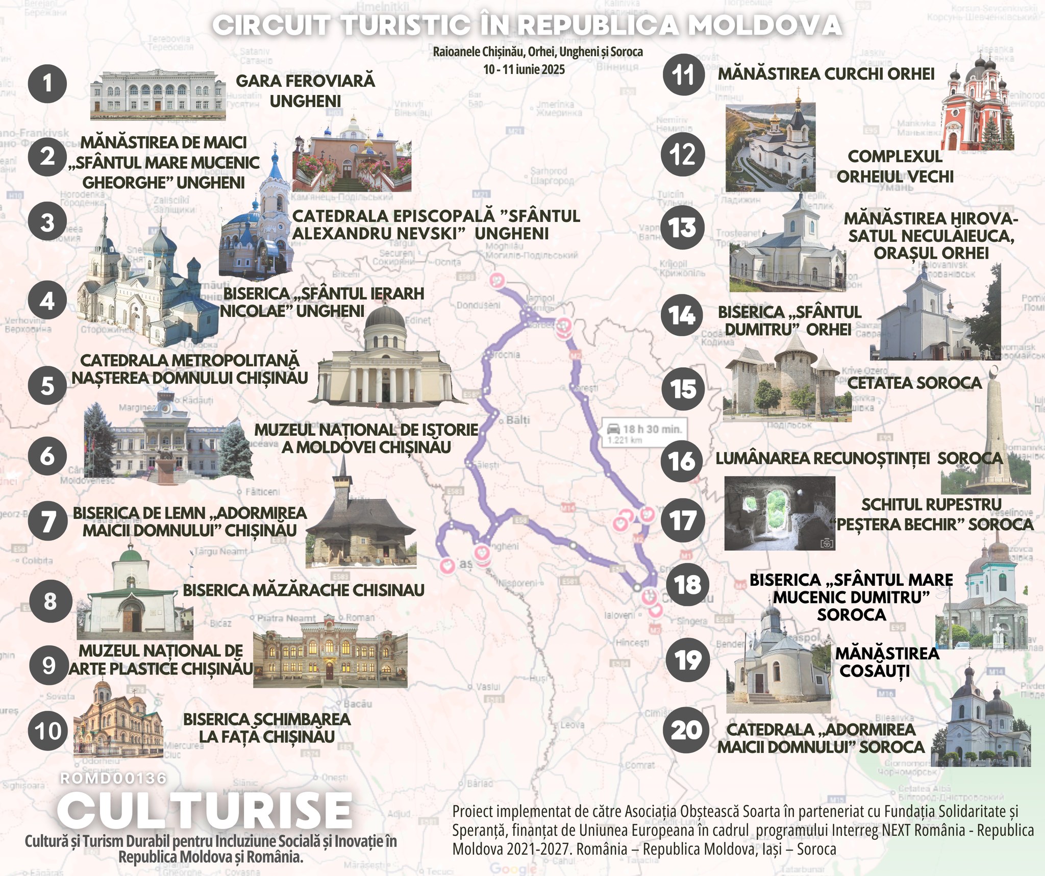 „CULTURISE” – Un Nou Proiect Transfrontalier pentru Promovarea Culturii și Turismului Durabil în România și Republica Moldova