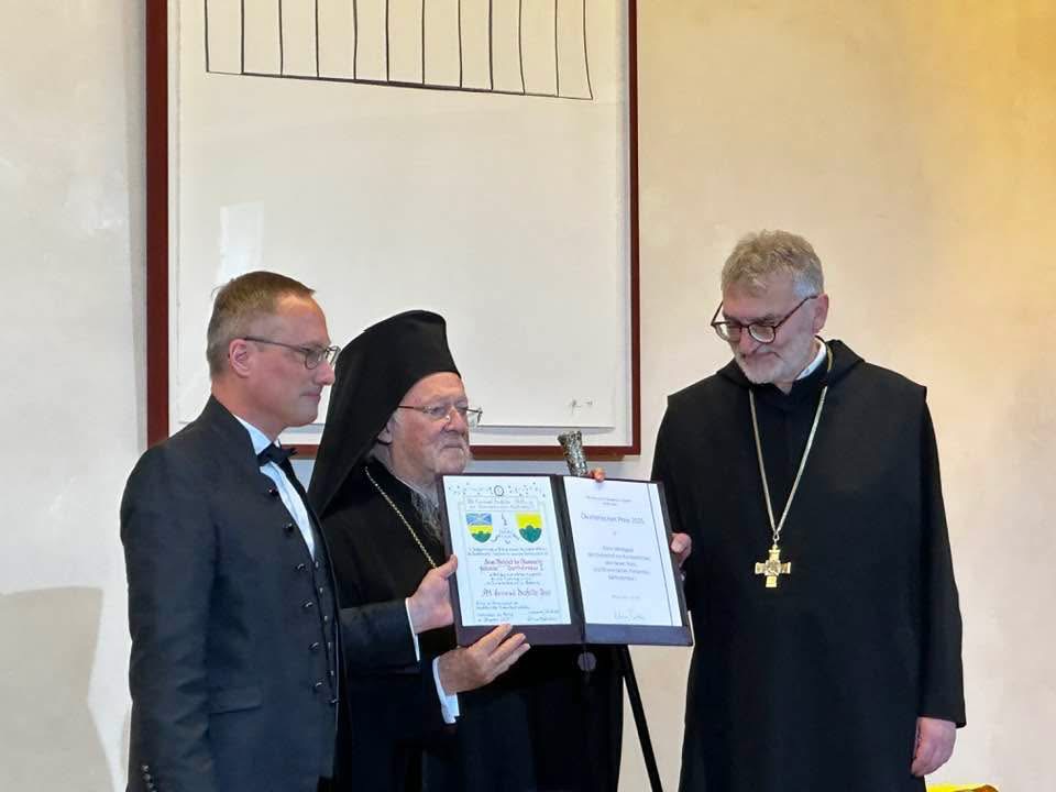 Patriarhul Ecumenic Bartolomeu I, premiat la München