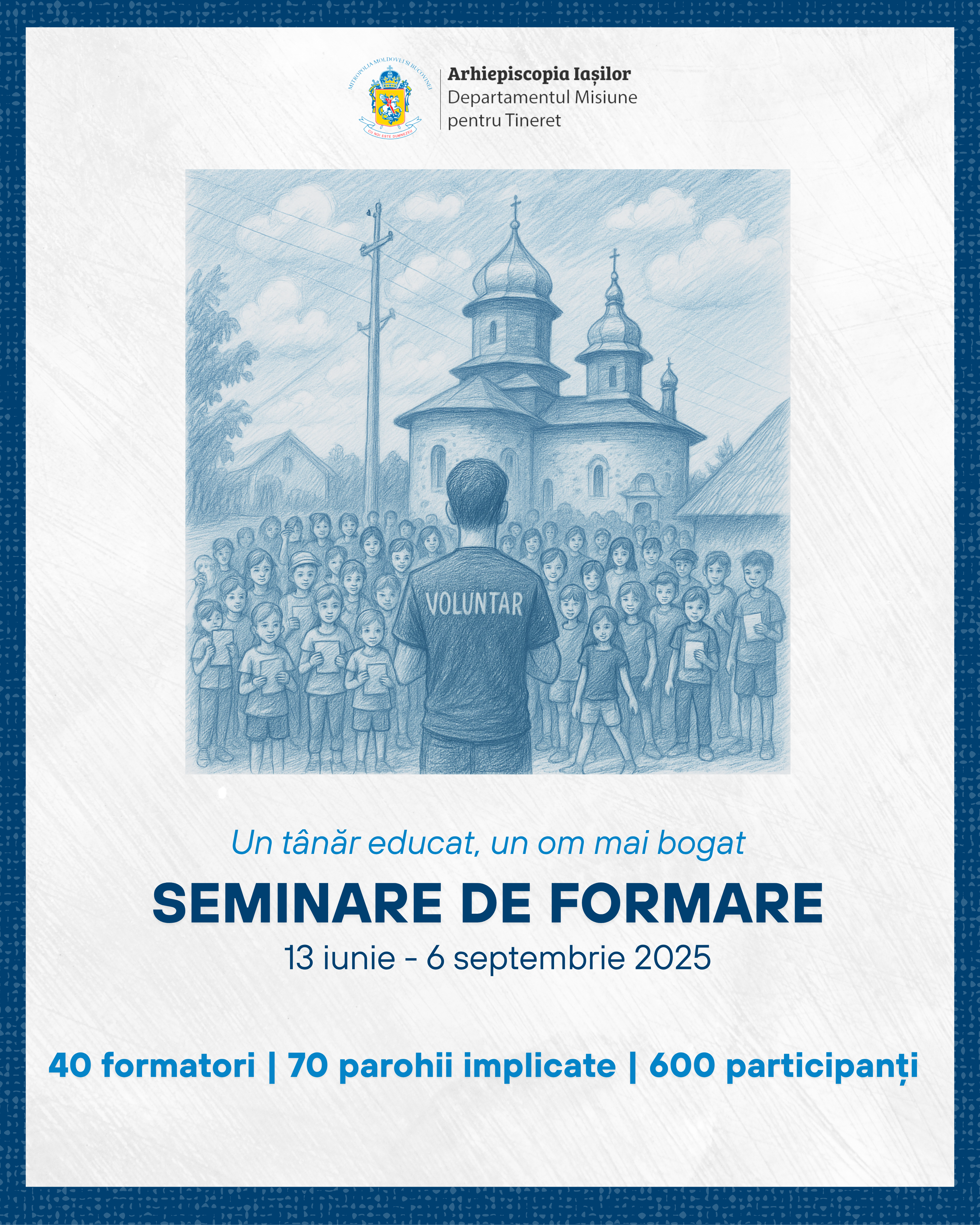 Tineri din 70 de parohii, formați ca voluntari în tabere