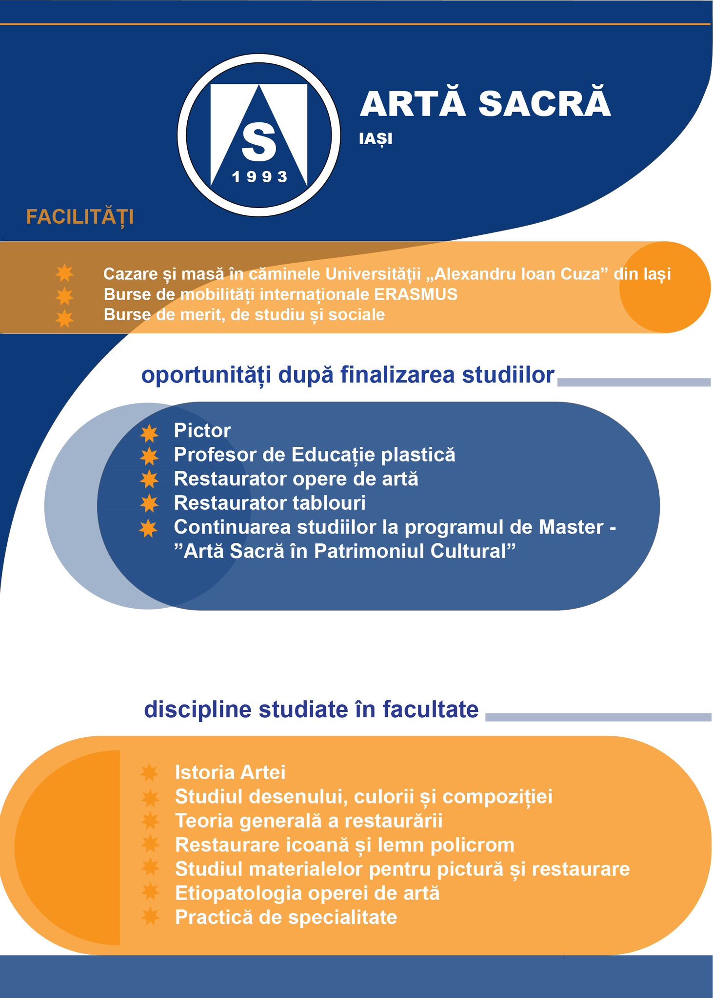 Facultatea de Teologie din Iași deschide înscrierile la specializarea „Artă Sacră” – formare în pictură bisericească și restaurare