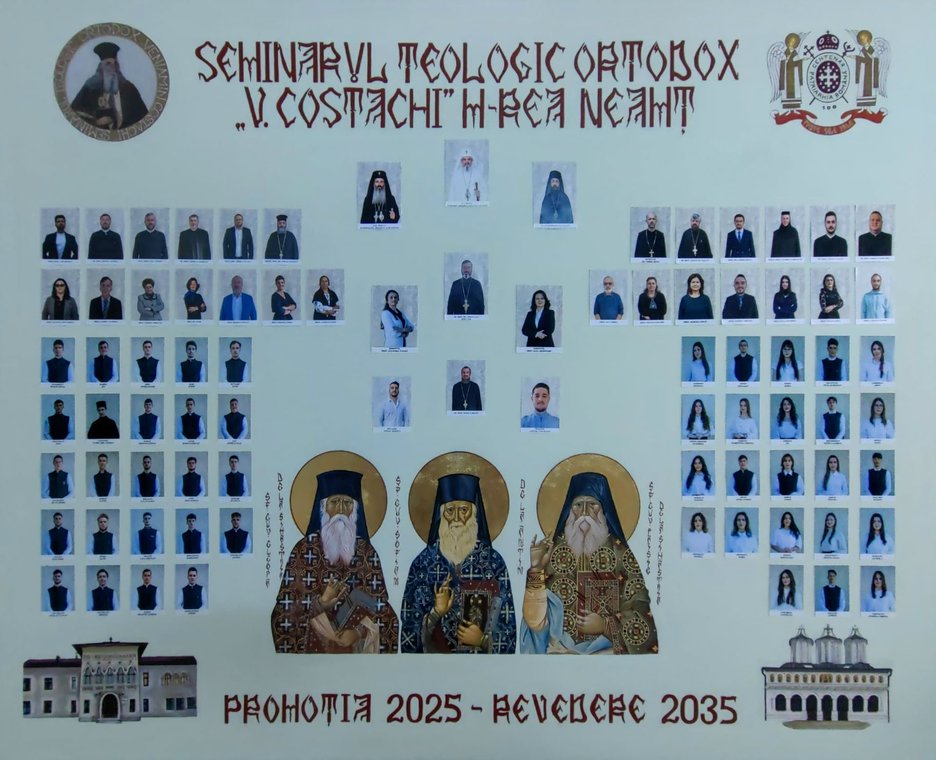 Festivitate de absolvire la Seminarul Teologic „Veniamin Costachi” de la Mănăstirea Neamț