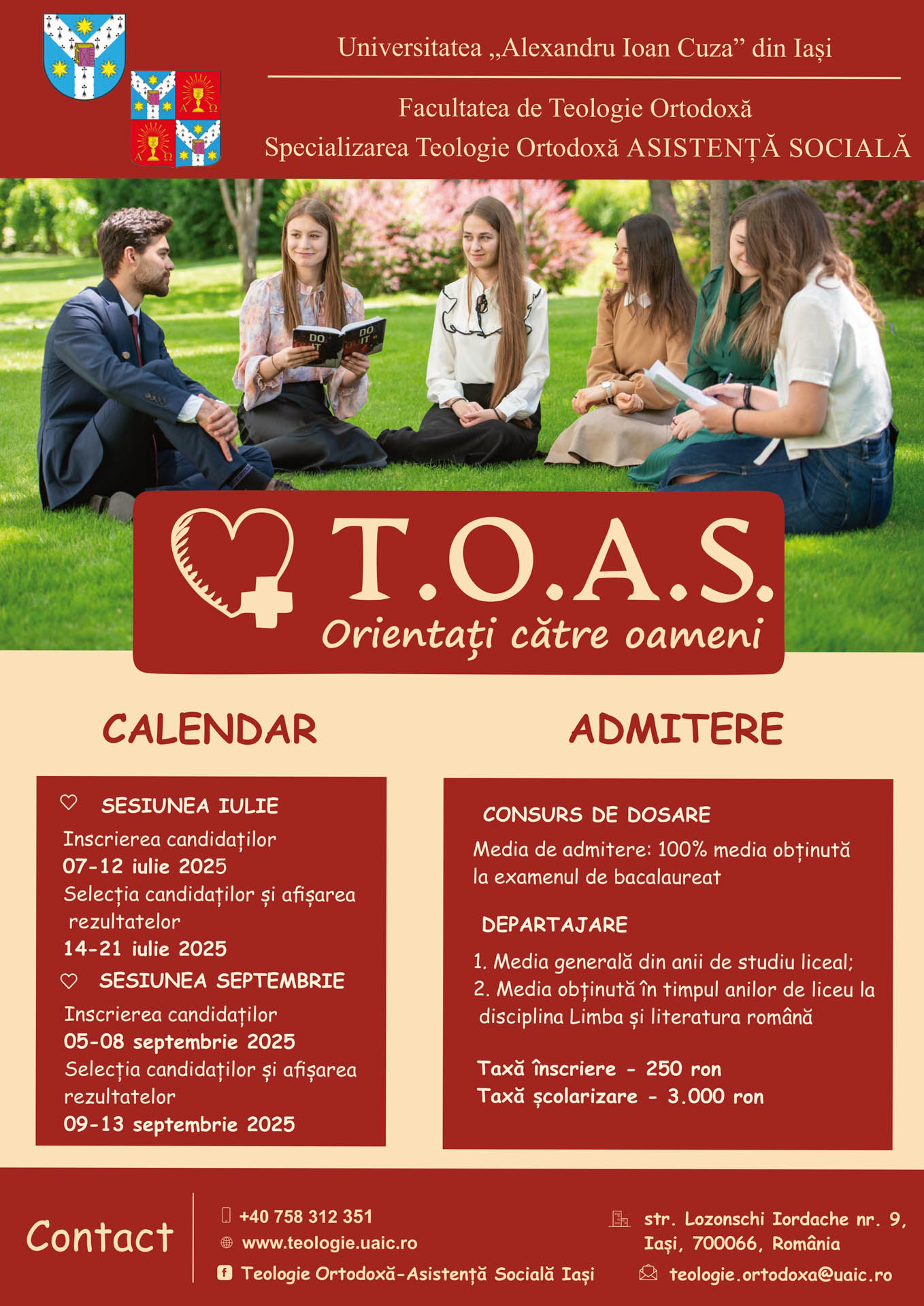 Specializarea Teologie Ortodoxă Asistență Socială: o vocație în slujba aproapelui, o lucrare în Duhul iubirii lui Hristos și un răspuns profesional Specializarea Teologie Ortodoxă Asistență Socială: o vocație în slujba aproapelui, o lucrare în Duhul iubirii lui Hristos și un răspuns profesional