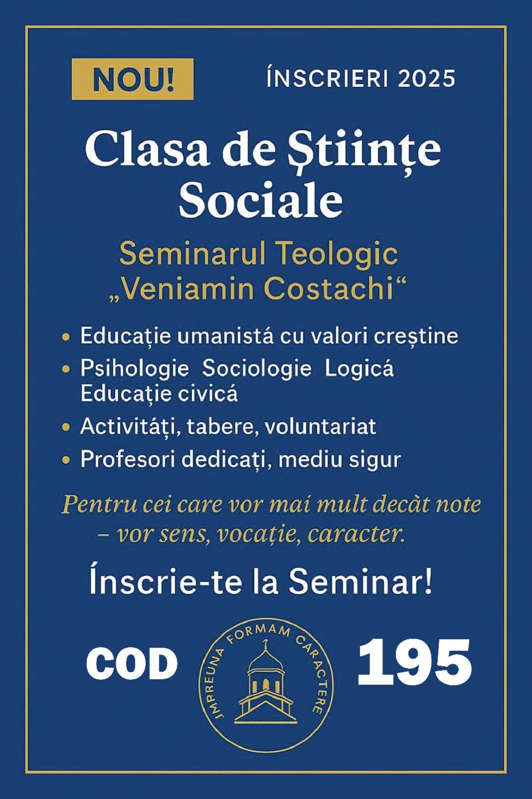 Un nou profil și o nouă specializare la Seminarul Teologic de la Mănăstirea Neamț
