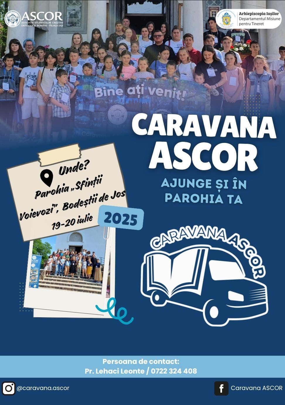 Evenimente care vor avea loc în Arhiepiscopia Iaşilor, în perioada 13-19 iulie 2025