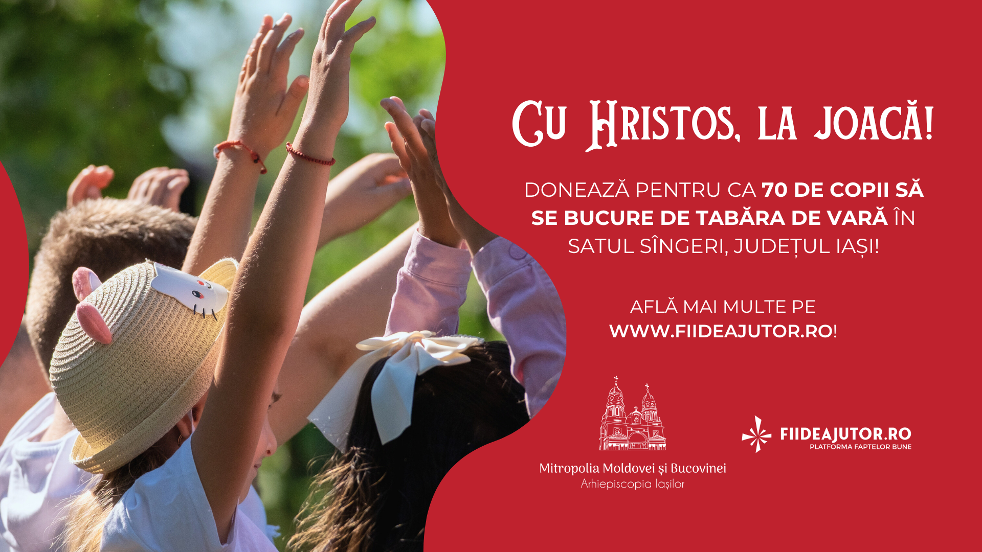 Cu Hristos, la joacă! Donează pentru tabăra de vară din Parohia Sîngeri!
