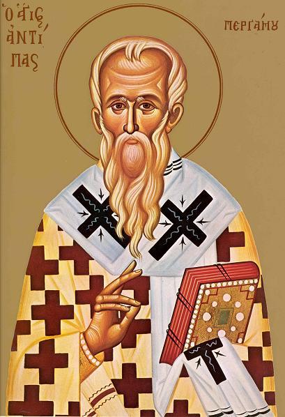 Sfântul Sfințit Mucenic Antipa, Episcopul Pergamului Asiei