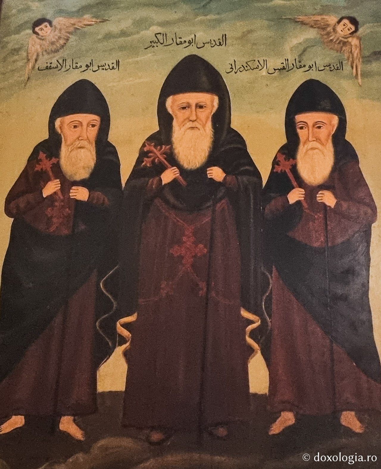 Cei trei Sfinți Macarie: Sfântul Macarie Egipteanul, Sfântul Macarie Alexandrinul și Sfântul Macarie Cetățeanul Cei trei Sfinți Macarie: Sfântul Macarie Egipteanul, Sfântul Macarie Alexandrinul și Sfântul Macarie Cetățeanul