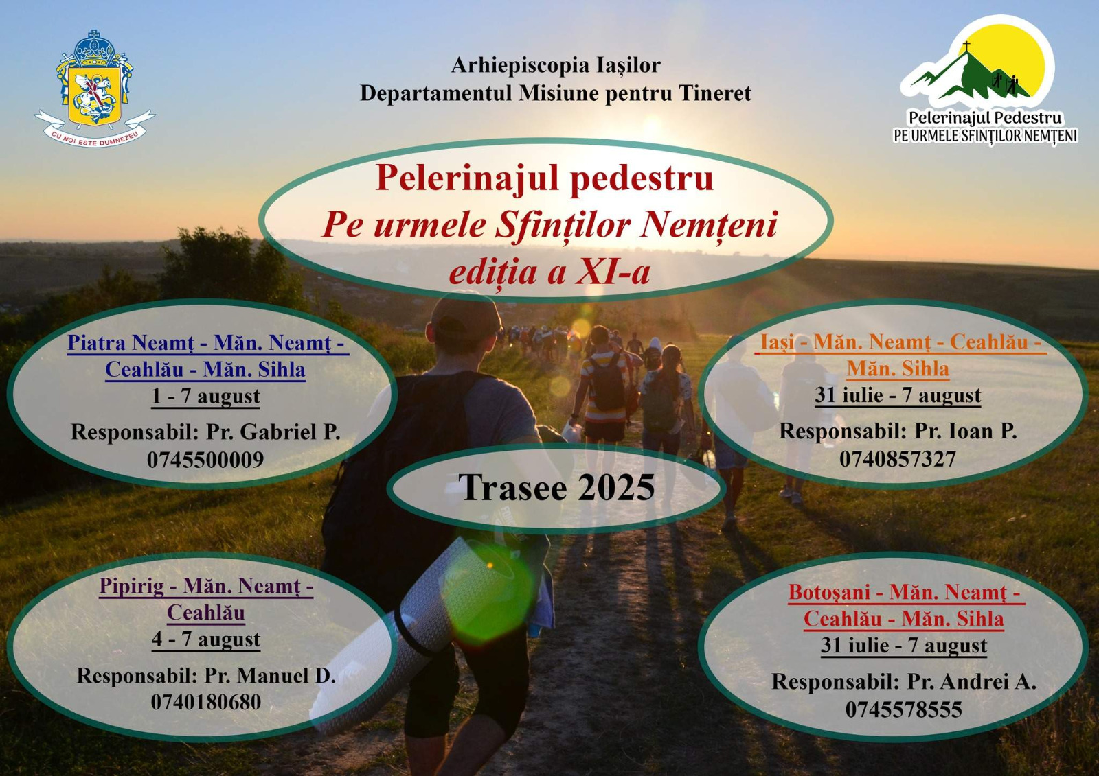 Evenimente care vor avea loc în Arhiepiscopia Iaşilor, în perioada 3-9 august 2025