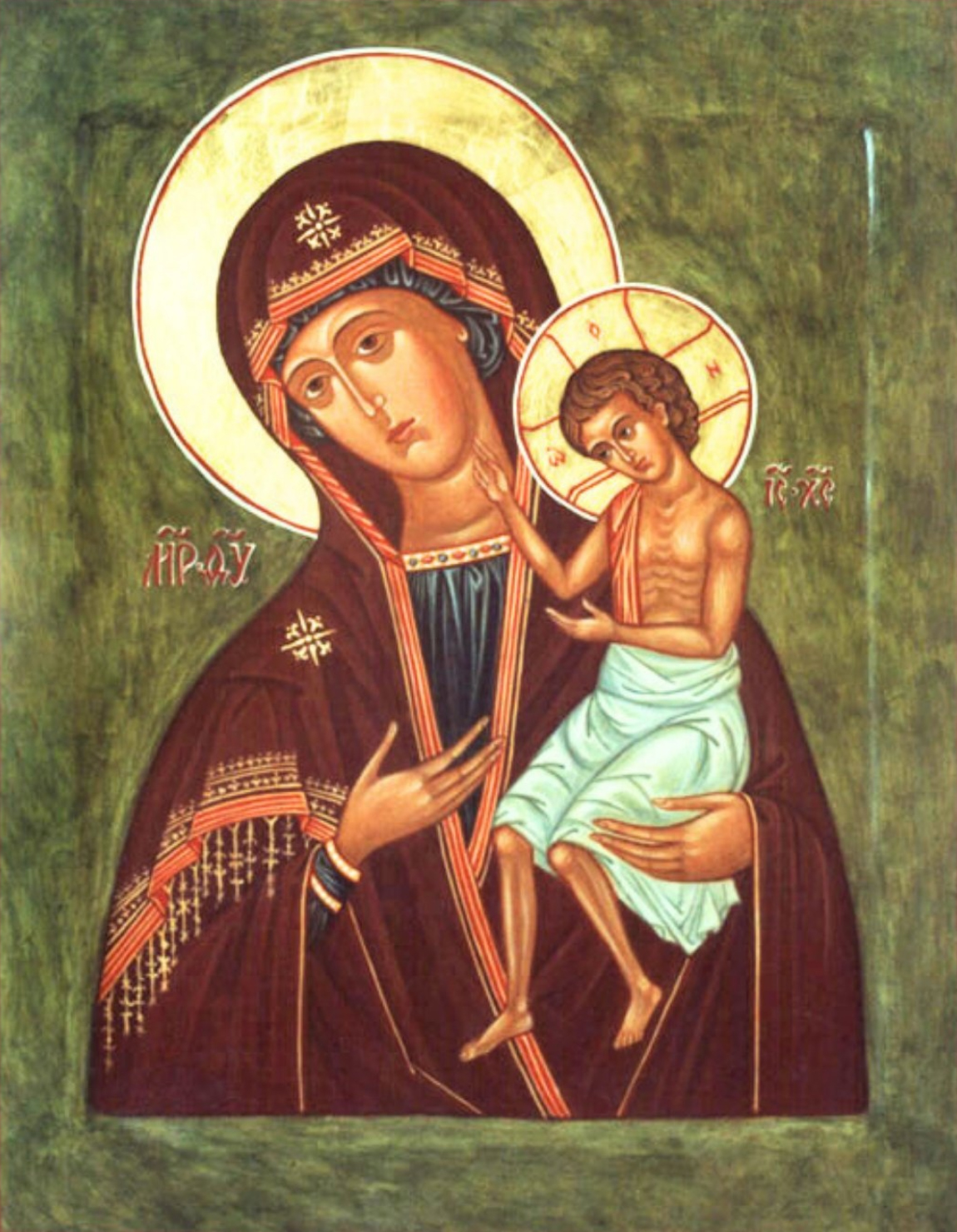 Icoana Maicii Domnului Îndrumătoarea și Ocrotitoarea copiilor