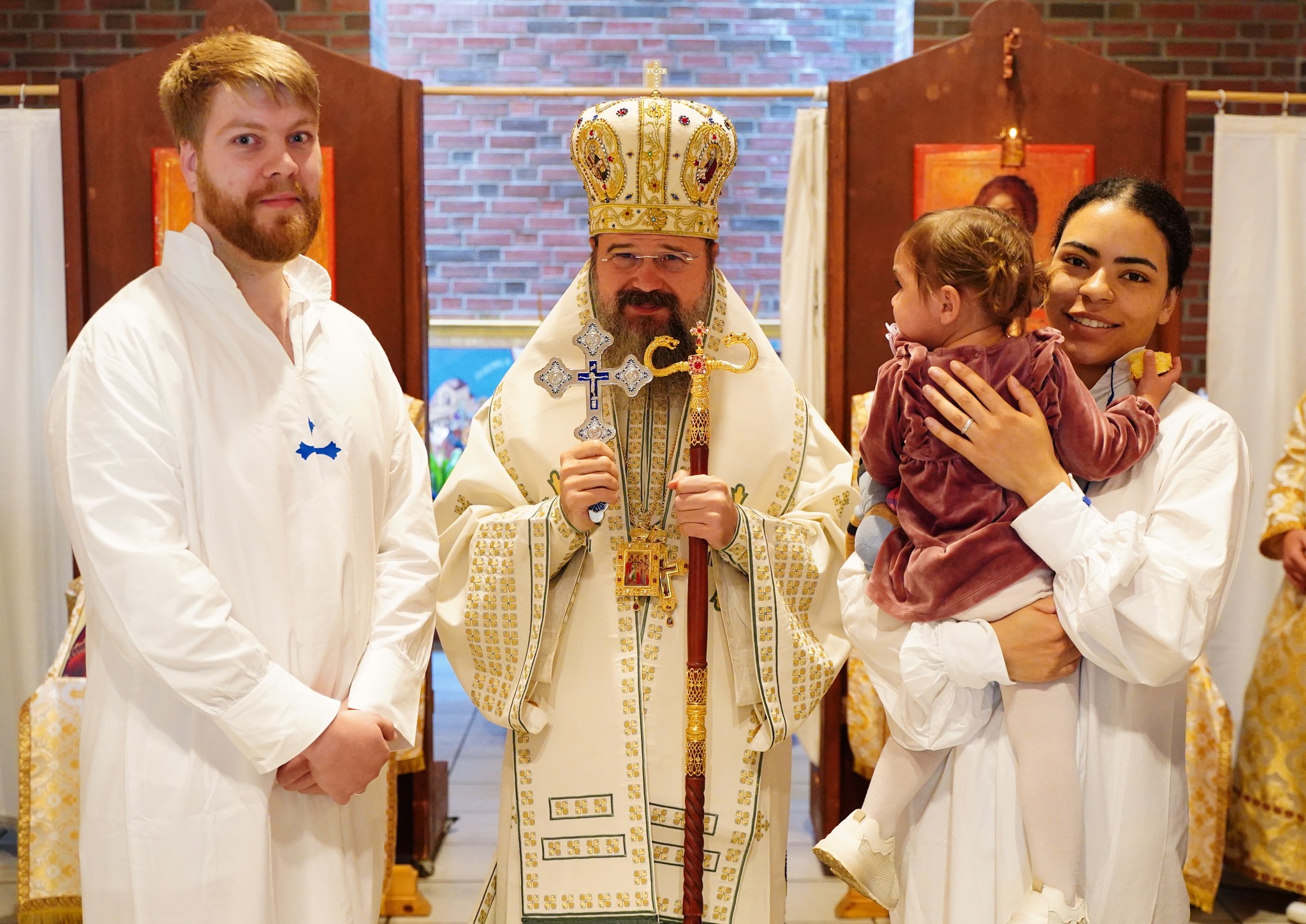 O familie norvegiană a fost botezată la Oslo